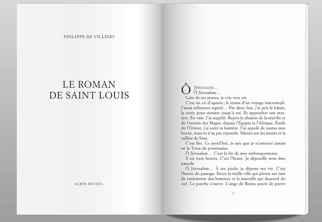 Le roman de Saint Louis de Philippe de Villiers